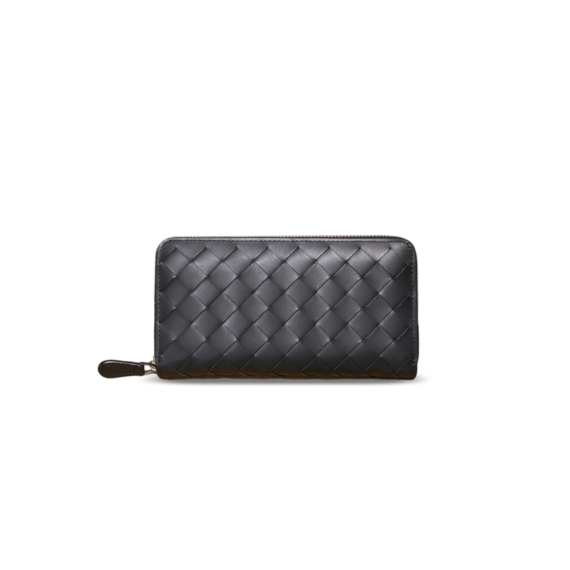 BOTTEGA VENETA INTRECCIATO ZIP-AROUND WALLET (19*10*2cm)